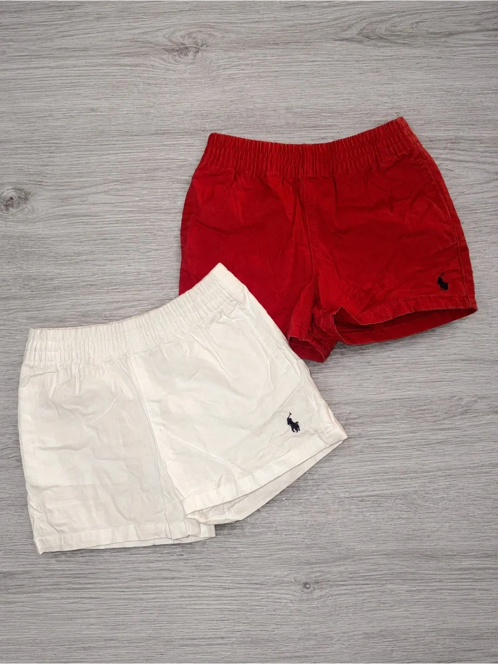 Ralph Lauren Kids Cotton Shorts Duo - Red & White